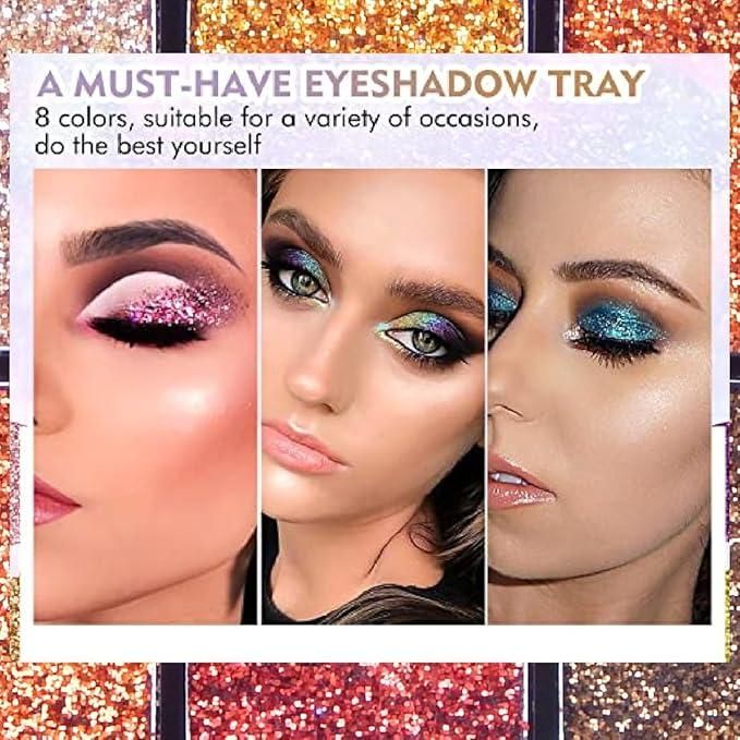 10 in 1 Glitter Eye Shadow Palette