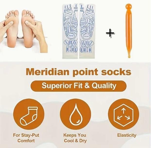 Foot Reflexology Socks with Massage Stick