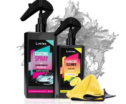 Coating Spray and Foam Car Cleaner Combo