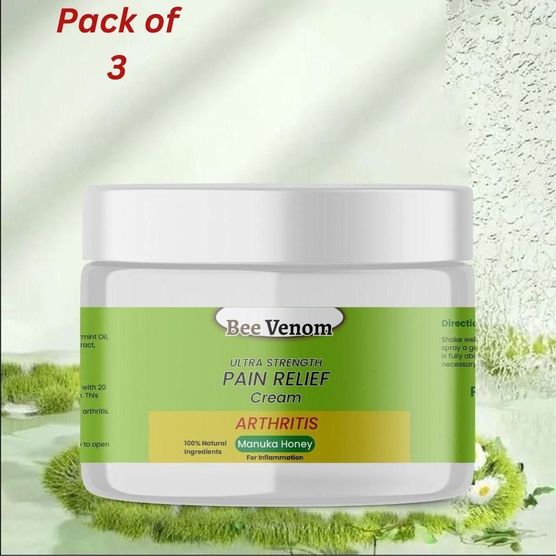 Bee Venom Ultra Strength Pain Relief Cream (Buy 1 Get 2 Free)