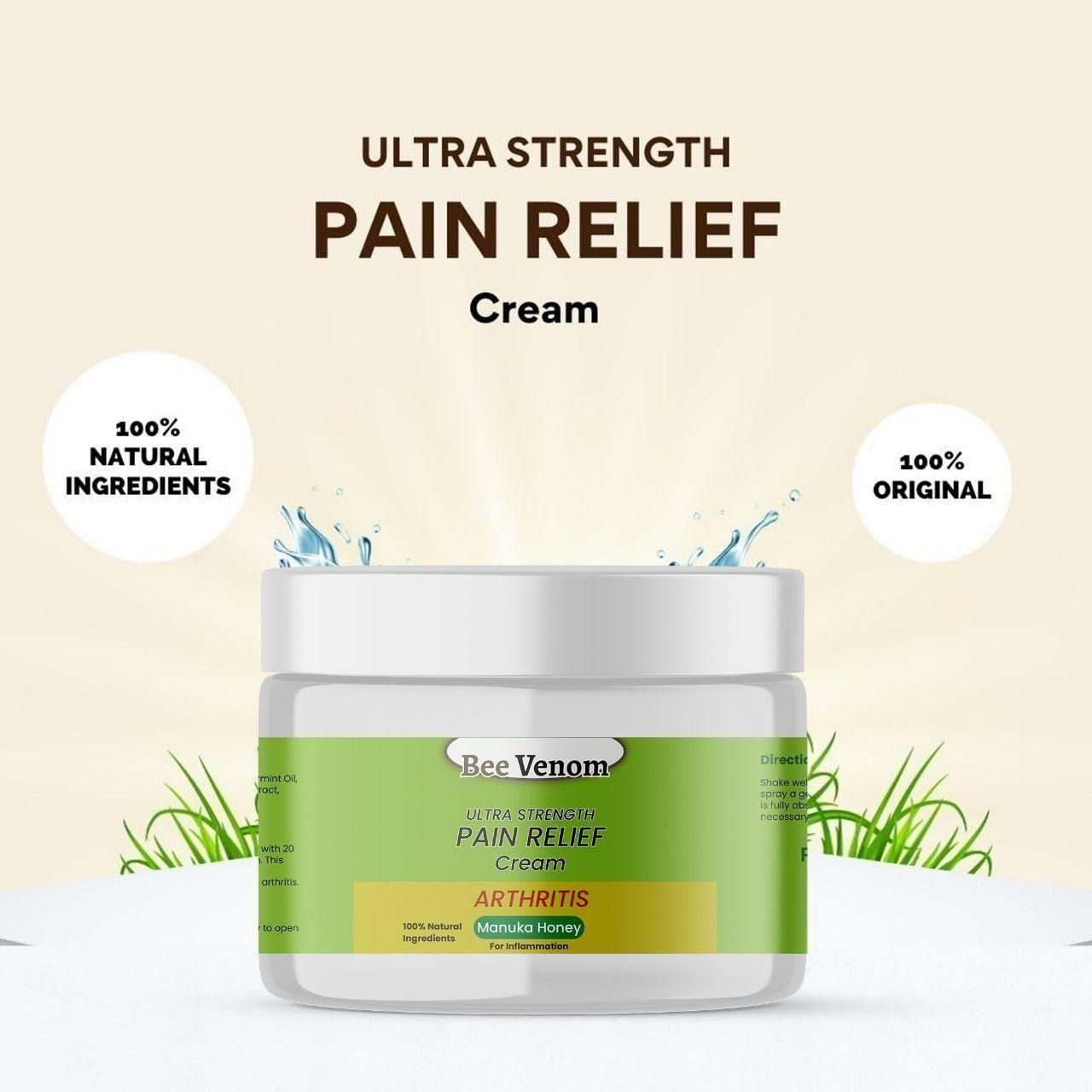 Bee Venom Ultra Strength Pain Relief Cream (Buy 1 Get 2 Free)