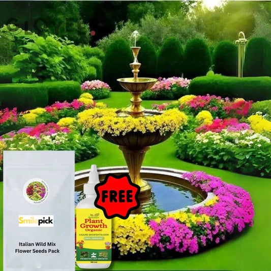 Italian Wild Mix Premium Flower Seeds + FREE Plant Growth Supplement